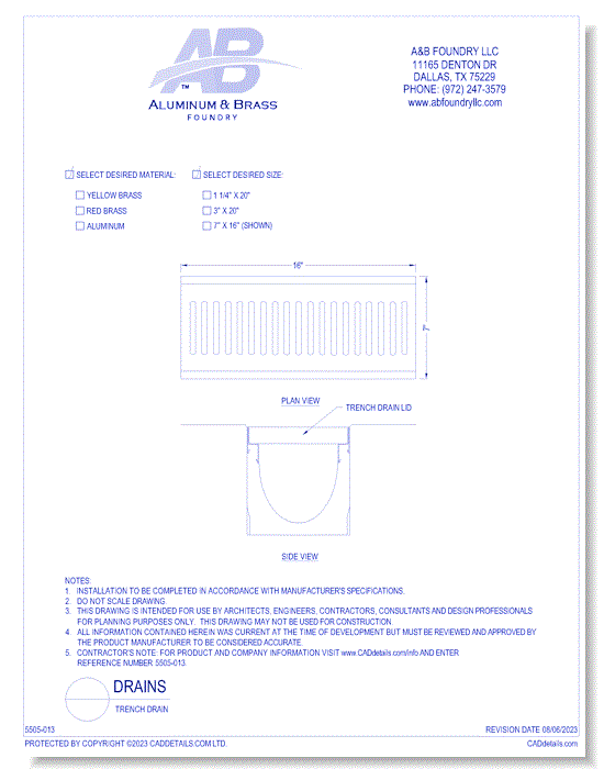 Trench Drain