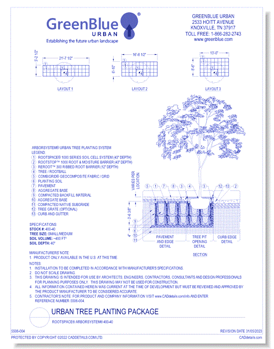 RootSpace® ArborSystem® 400-40