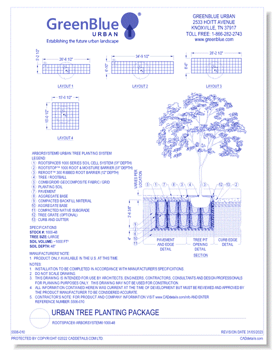 RootSpace® ArborSystem® 1000-48