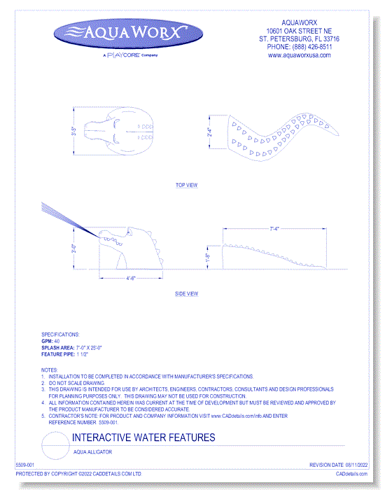 Interactive Water Features: Aqua Alligator