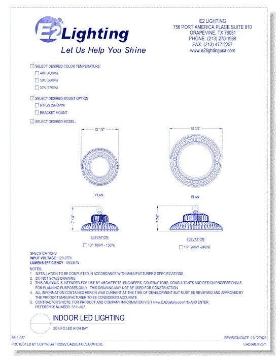 5G UFO LED High Bay