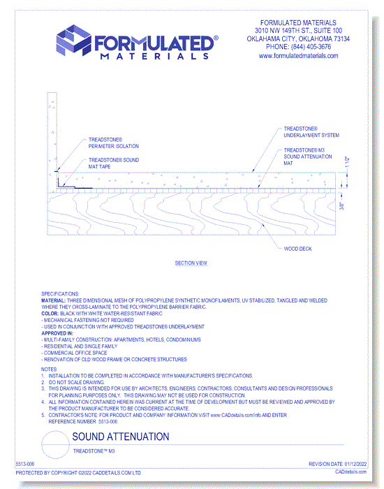 Sound Attenuation: Treadstone™ M3