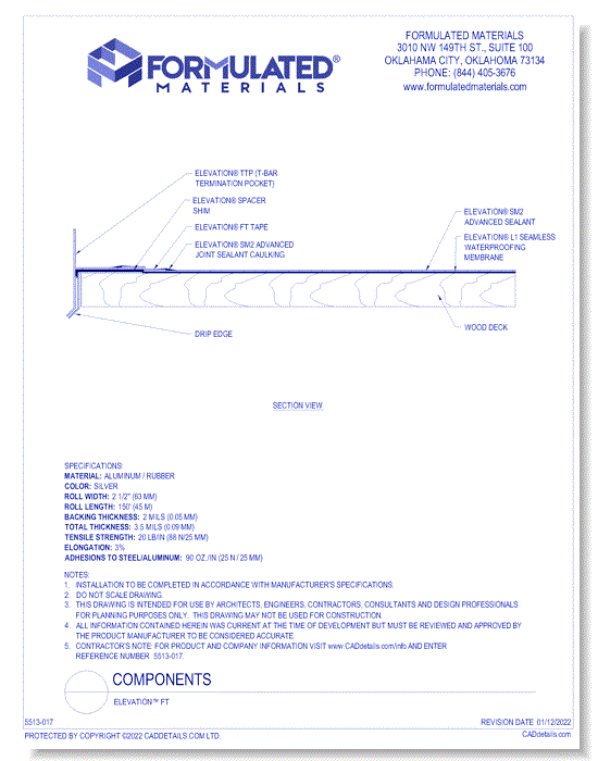 Components: Elevation™ FT