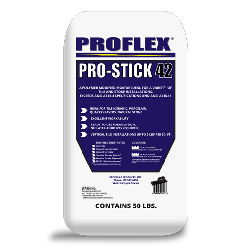 CAD Drawings PROFLEX® Products  Polymer-Modified Mortars: PROFLEX® PS42