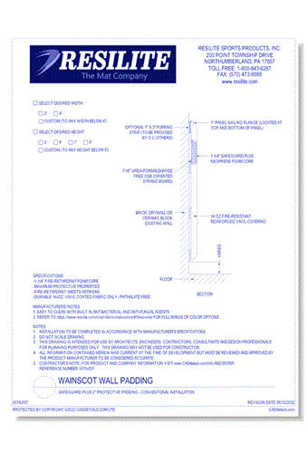 Safeguard Plus 2" Protective Padding - Conventional Installation