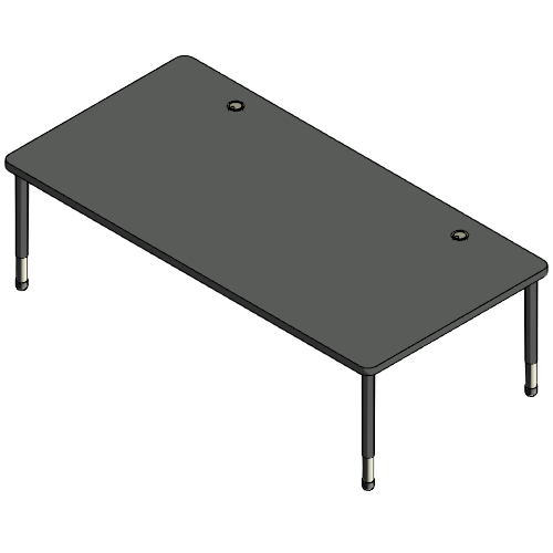 Computer and Technology - Tables with Wire Management: A-DW