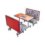 View Mobile Folding Booth Seating with Table - Packages: MFBSP
