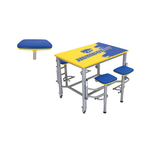 CAD Drawings BIM Models AmTab – Furniture and Signage Mobile Stool Tables - Collaboration: MGST
