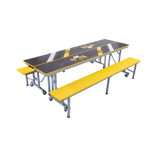 CAD Drawings BIM Models AmTab – Furniture and Signage All-in-One Mobile Convertible Benches: ACB