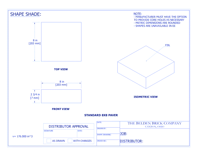 Regimental Full Range 8x8 Pavers