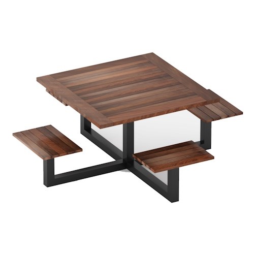 Integrated Sets Picnic Table (Square)