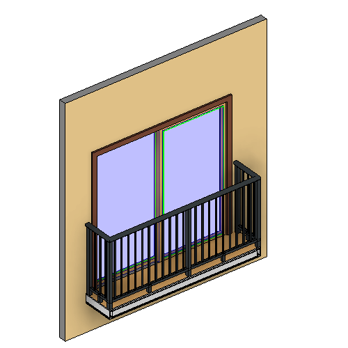 Aluminum Framing System: Alta Juliet Continuous Top Rail Hanging Balcony