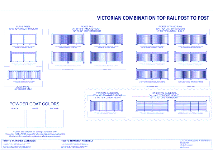 Aluminum Railing System: Victorian Combination Top Rail