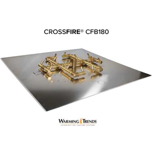 CAD Drawings Warming Trends Original CROSSFIRE Brass Burner: CFB180