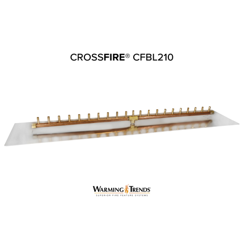 CAD Drawings Warming Trends Linear CROSSFIRE Brass Burner: CFBL210