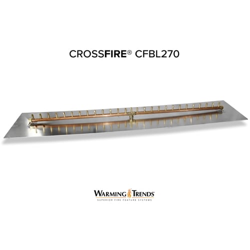 CAD Drawings Warming Trends Linear CROSSFIRE Brass Burner: CFBL270