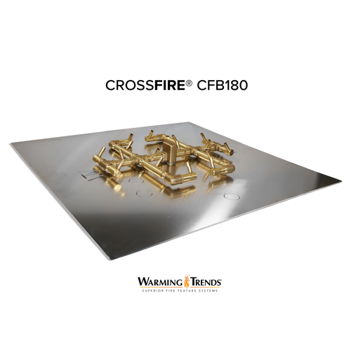 CAD Drawings Warming Trends Octagonal CROSSFIRE Brass Burner: CFBO180
