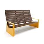 View Monoline Solid Series Lounge Bench