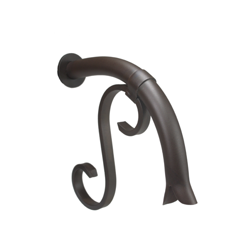 CAD Drawings Black Oak Foundry Droop Spout – Small w/ Mini Backplate