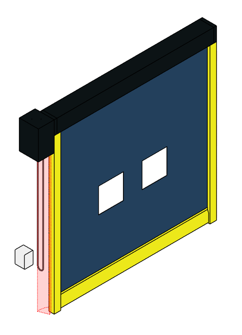 RapidFlex® 990 - Flexible Bottom Interior High Speed Fabric Door