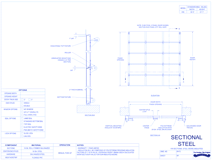 Sectional Steel Doors 418