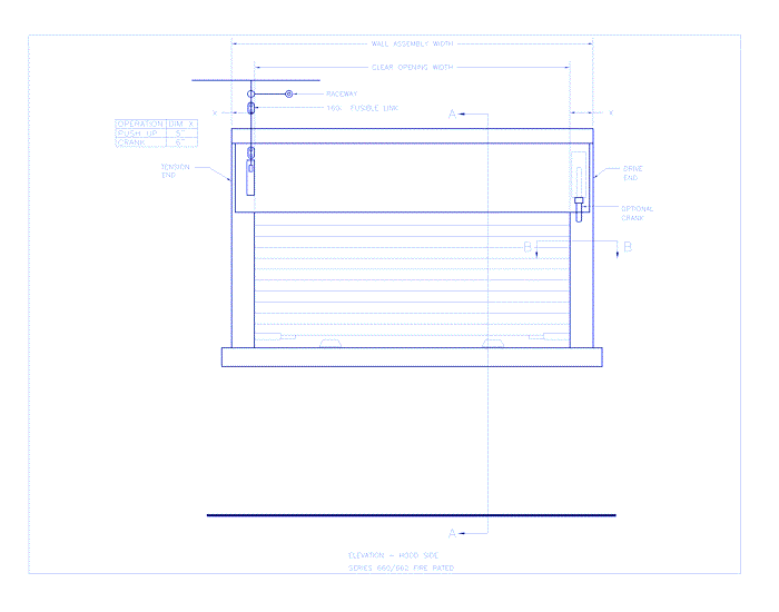 Fire-Rated Integral Frame & Sill Counter Doors 662