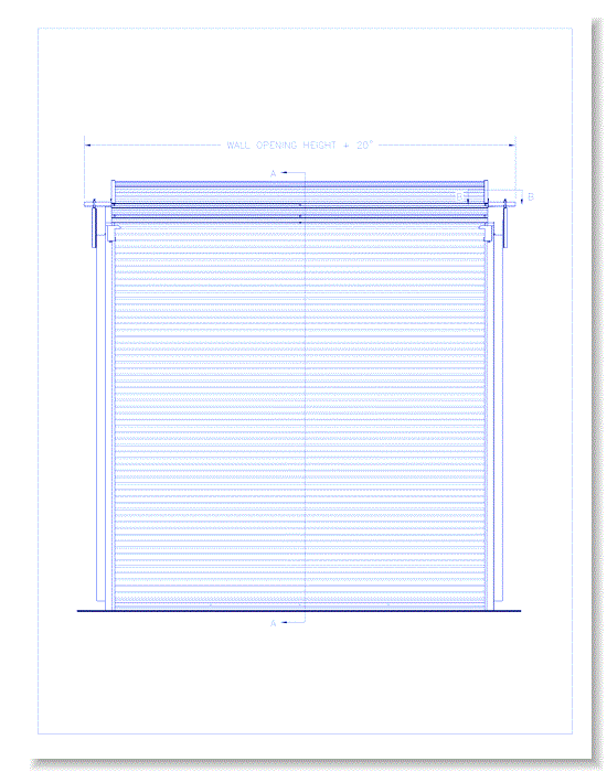 Roll Up Sheet Doors Model 780CD