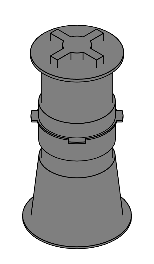 Pedestal PB-6 (285 to 367 mm)