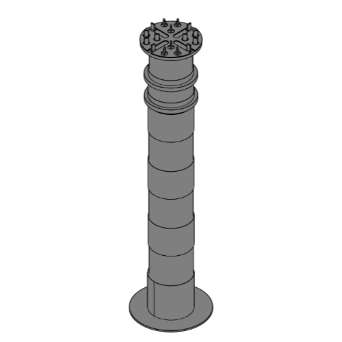 Pedestal BC-10 (562 to 795 mm) 
