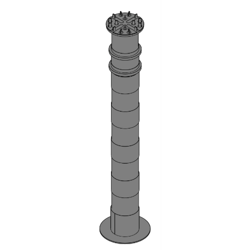 Pedestal BC-11 (672 to 965 mm) 