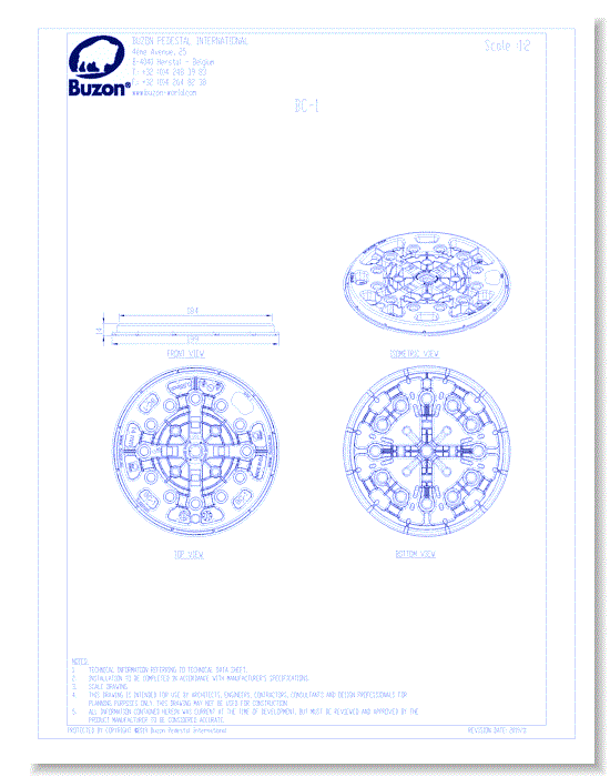 Pedestal BC-1 (Fixed 14 mm) 