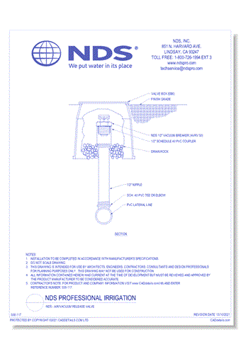 NDS - Air/Vacuum Release Valve