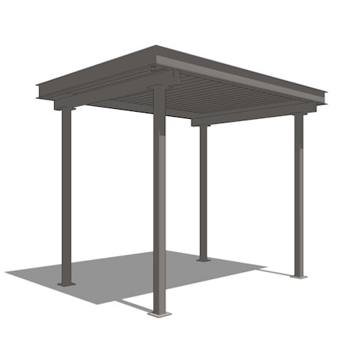 Flat Metal Canopy System - Post Supported LFS-FLA & FLCA 