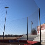 View Net In-Line Backstop System With Wall Below 