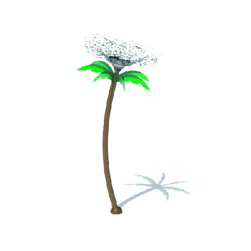 CAD Drawings BIM Models Nirbo Aquatic Inc. Palm Tree (03688)