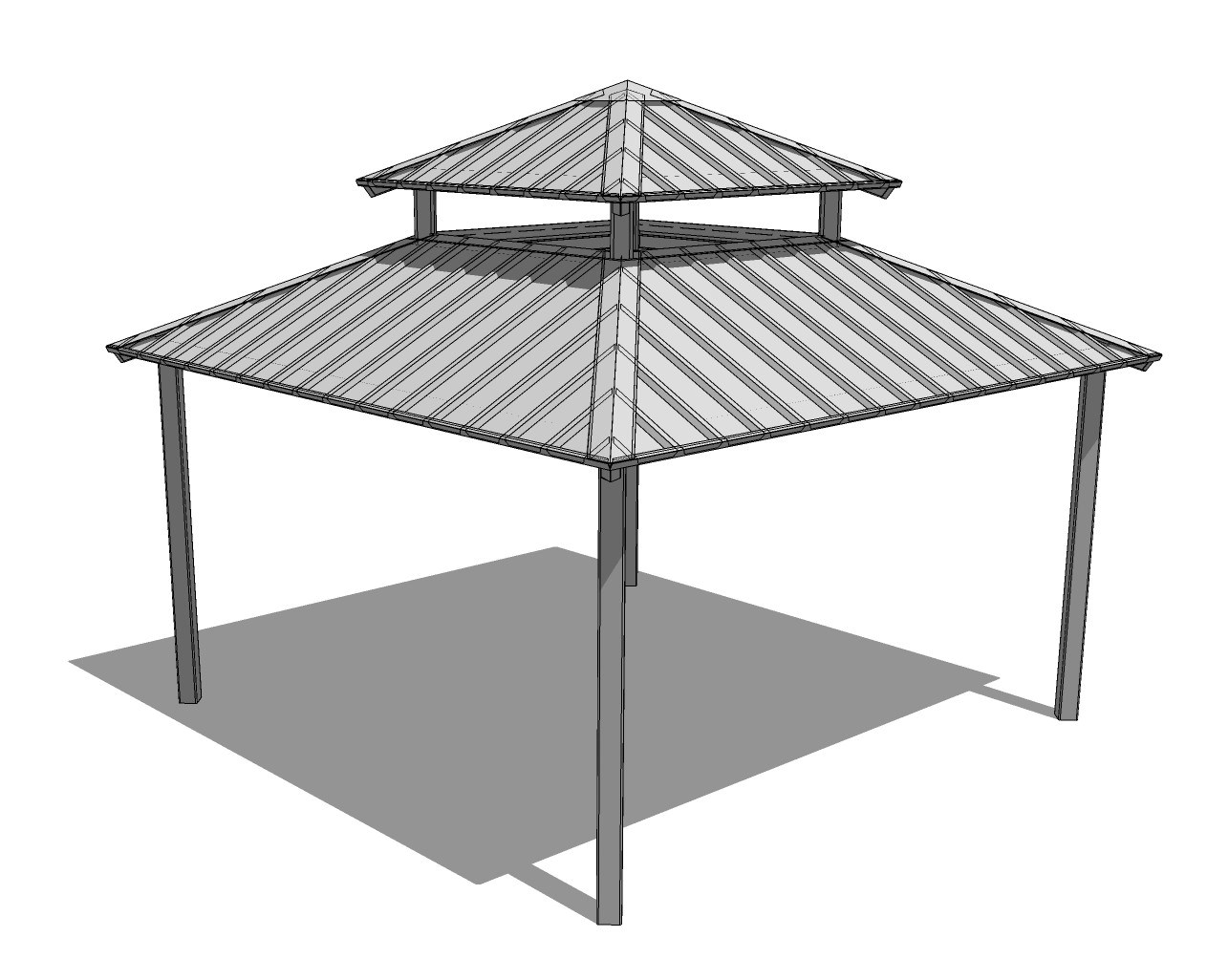 Steel Structure: Carnival – Clerestory Square Hip Roof
