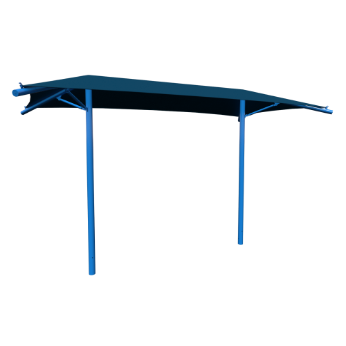 CAD Drawings BIM Models Poligon Double Tree Umbrella