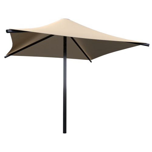 CAD Drawings BIM Models Poligon Single Post Waterproof Square Umbrella