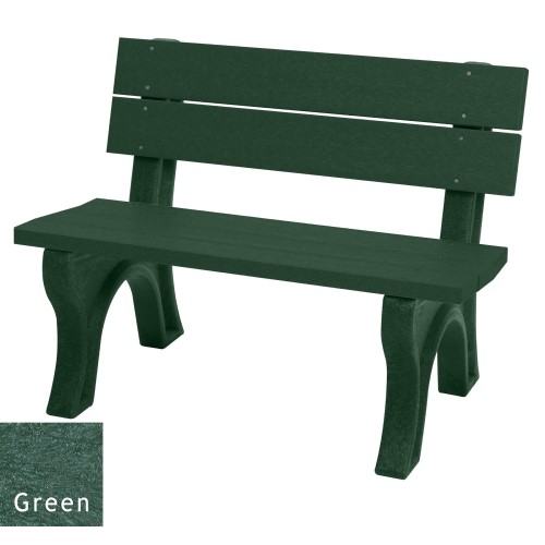 CAD Drawings Polly Products Traditional 4' Backed Bench (ASM-TB4B)