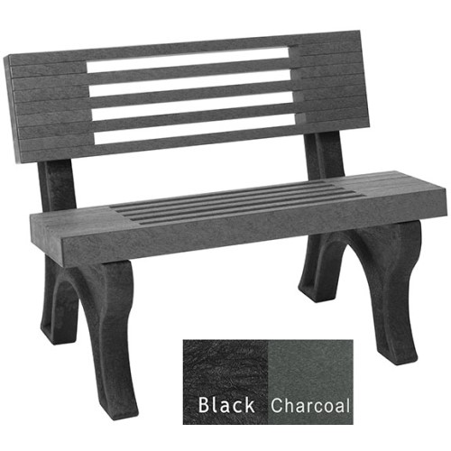 CAD Drawings Polly Products Elite 4' Backed Bench (ASM-EB4B)