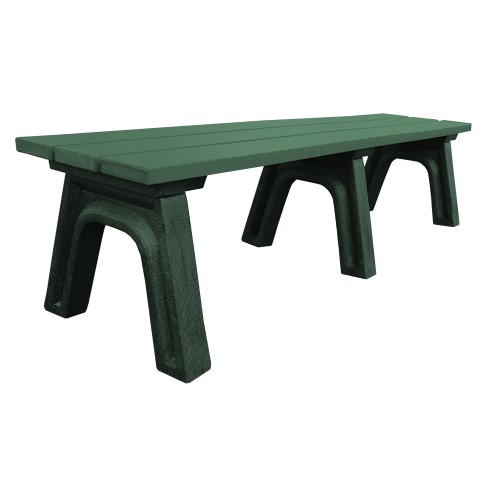 CAD Drawings Polly Products Traditional 6' Flat Bench (ASM-TB6F)