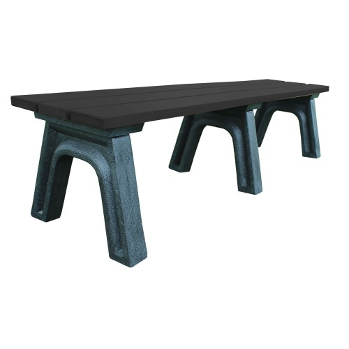 CAD Drawings Polly Products Traditional 6' Flat Bench (ASM-TB6F)