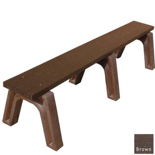 CAD Drawings Polly Products Landmark 6' Flat Bench (ASM-LB6F)
