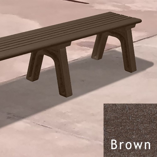 CAD Drawings Polly Products Cambridge 6' Flat Bench (ASM-CB6F)