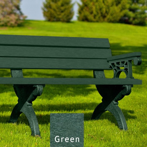 CAD Drawings Polly Products Monarque 6' Backed Bench with Arms (ASM-MB6BA)