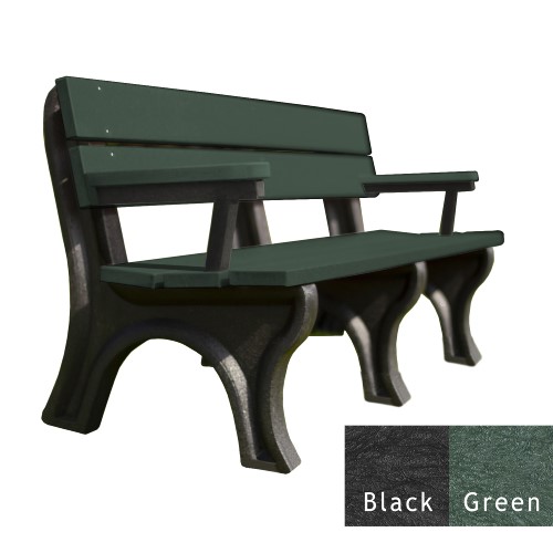 CAD Drawings Polly Products Economizer Traditional 6' Backed Bench with arms (ASM-ET6BA)