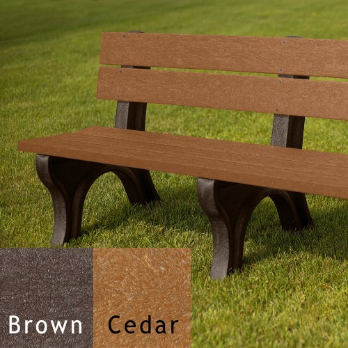 CAD Drawings Polly Products Traditional 6' Backed Bench (ASM-TB6B)