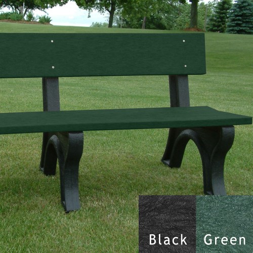 CAD Drawings Polly Products Landmark 6' Backed Bench (ASM-LB6B)