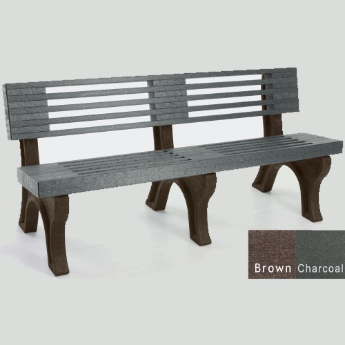 CAD Drawings Polly Products Elite 6' Backed Bench (ASM-EB6B)