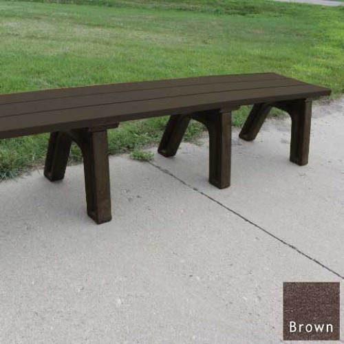 CAD Drawings Polly Products Traditional 8' Flat Bench (ASM-TB8F)